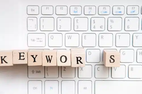 Keyword marketing and SEO results for business website traffic