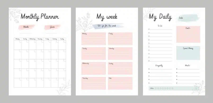 weekly or monthly planners offer value and also allow the business to introduce its service to potencial leads